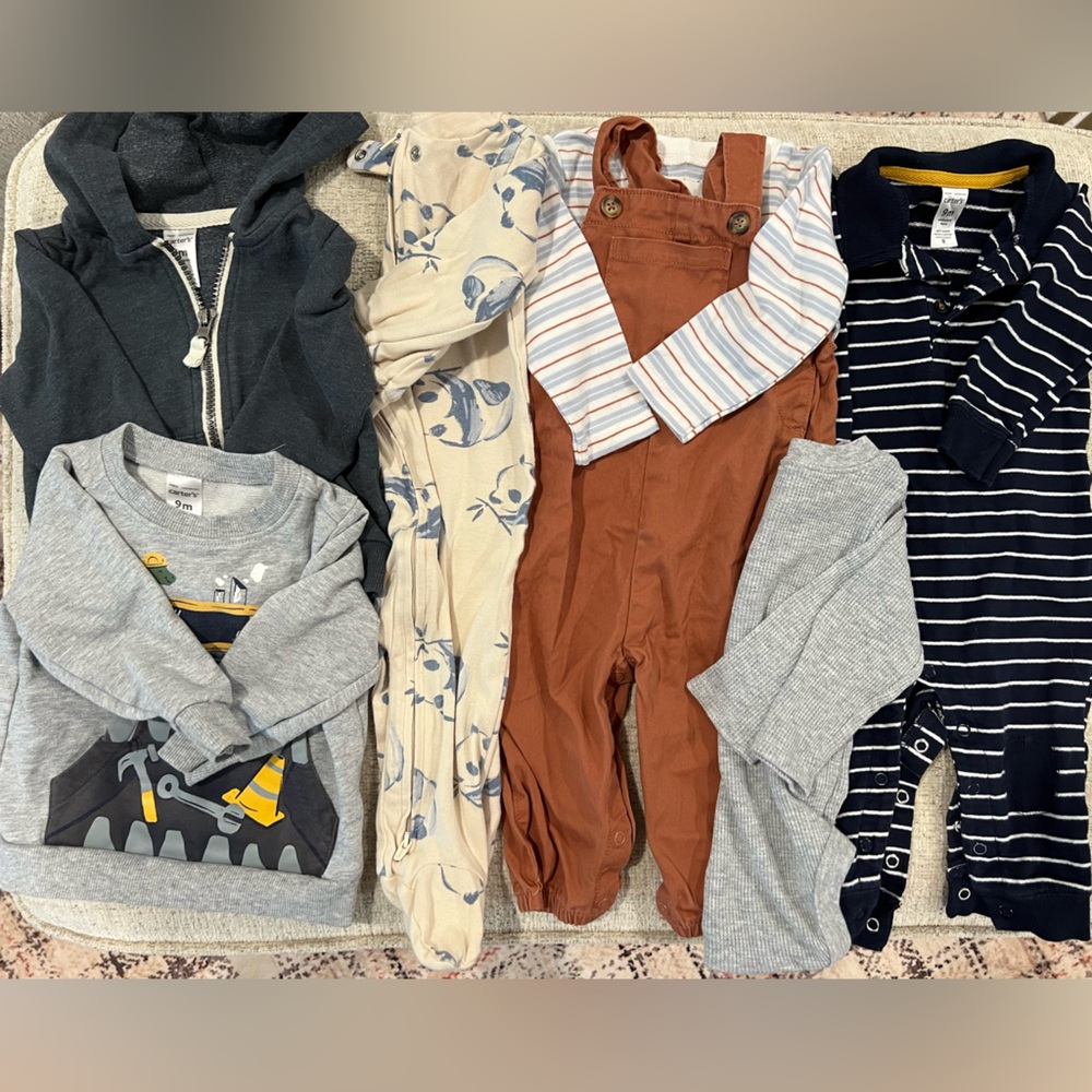7 piece baby boy bundle - size 9 month